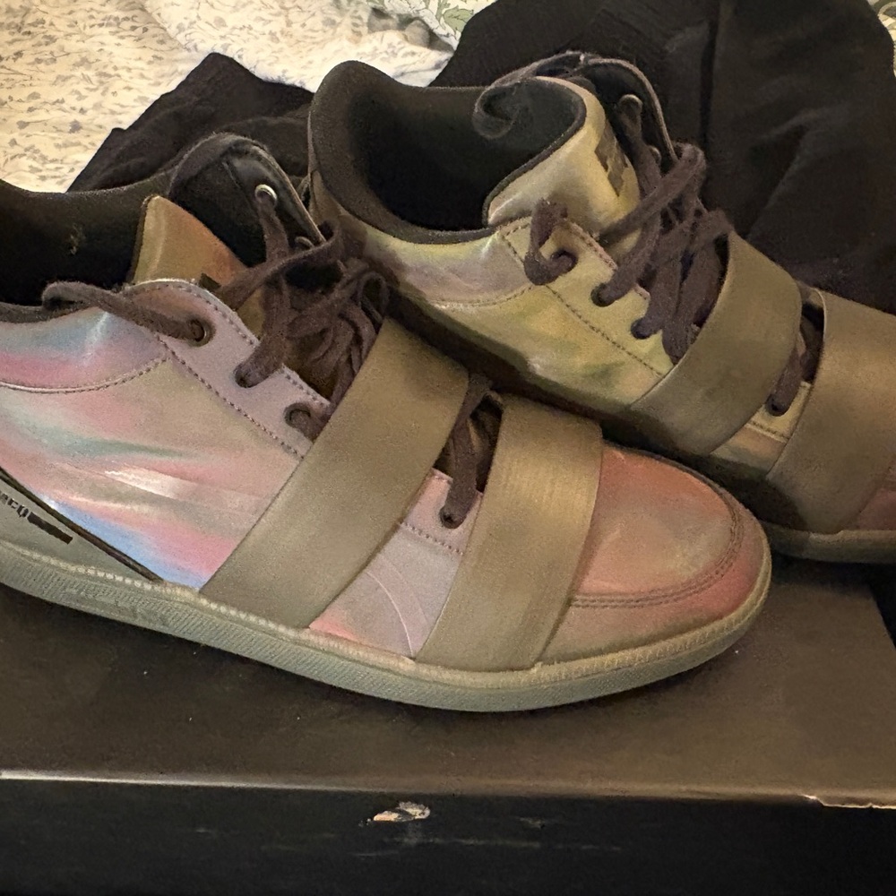 McQ by Alexander McQueen x Puma Iridescent High-Top Sneakers
